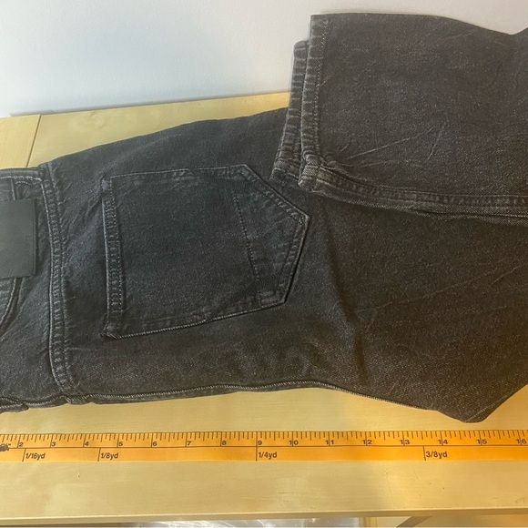 All Saints • black button fly straight leg ankle denim jeans - Picture 10 of 14